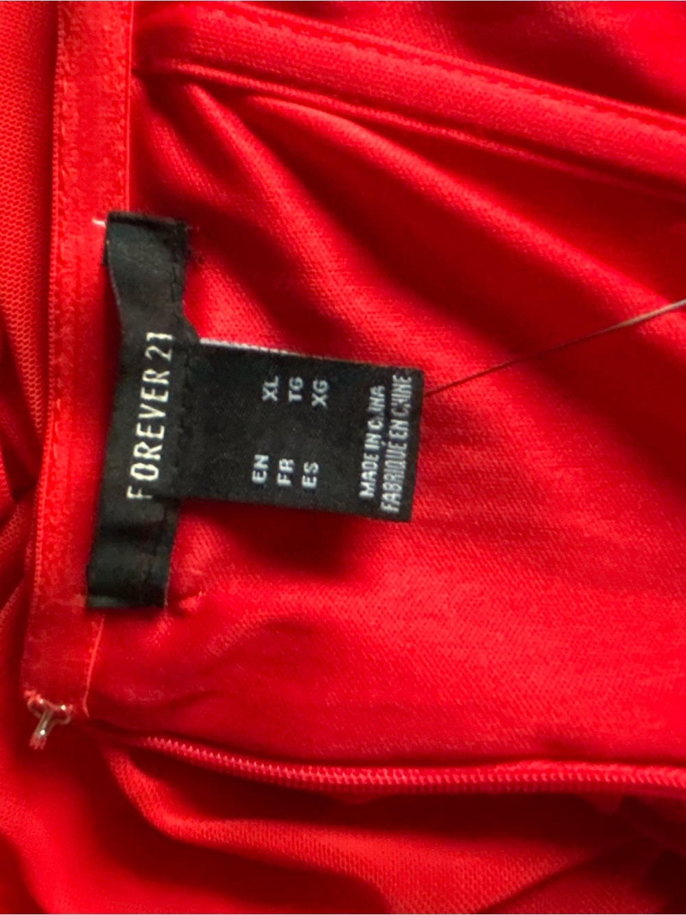 NWT Red rushed body-con dress size XL - Picture 7 of 8
